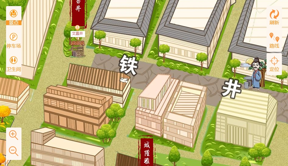 富平智慧景区：手绘地图与语音导览的完美融合